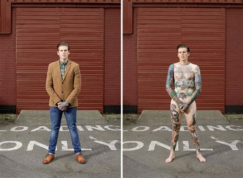 clothed and unclothed pics|36 Portraits of Men Liberated From Clothing by Steven Menendez